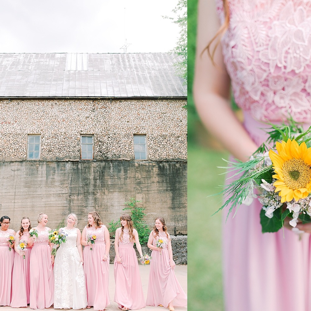Lavender Pink Bridesmaid Dress